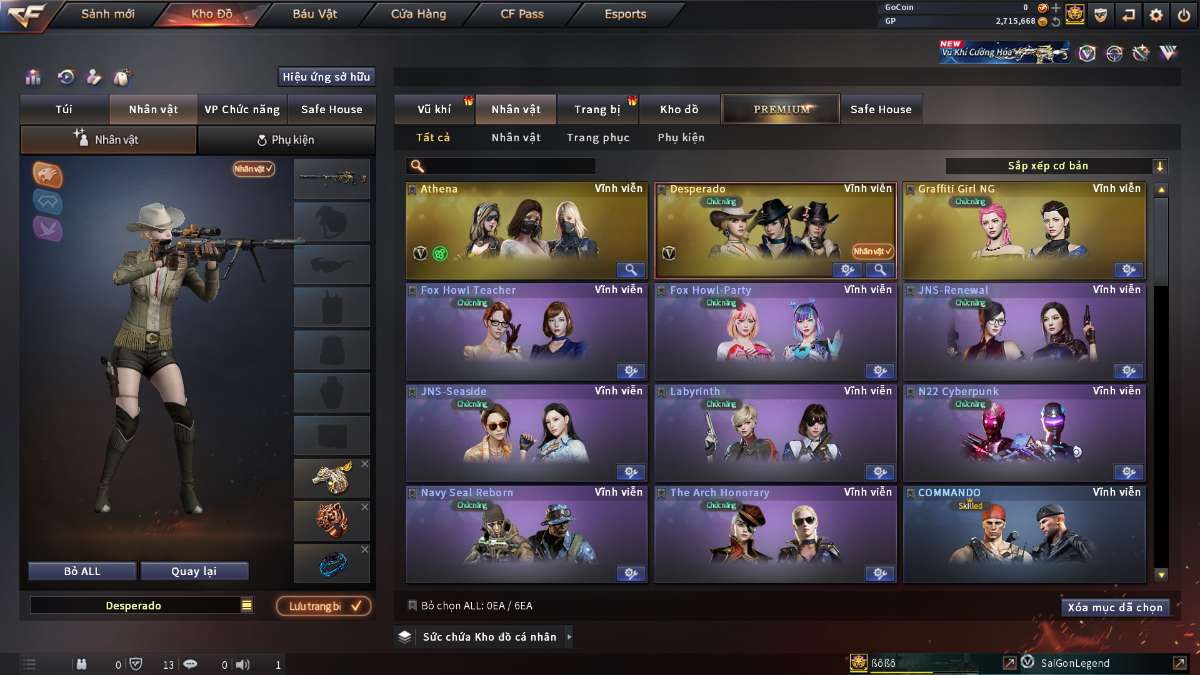 shop acc cf uy tin gia re